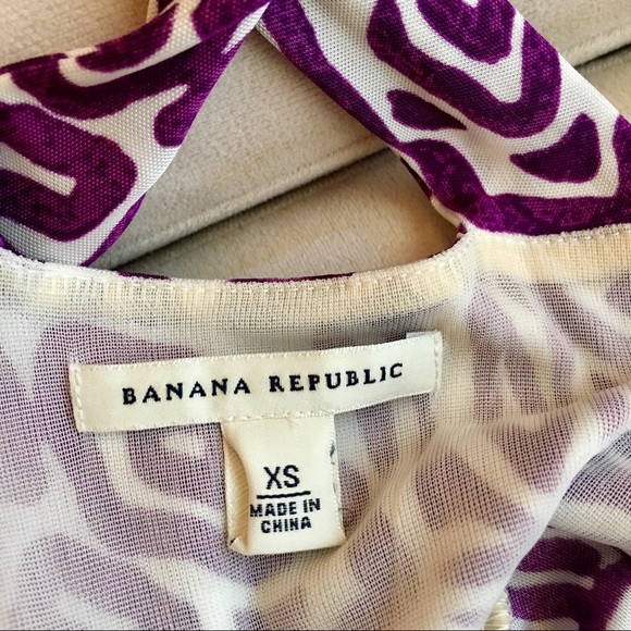 Banana Republic Purple and White Dress - Picture 4 of 5